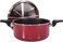 Royalford Aluminum Cooking Pot 22cm 1 Piece, Red
