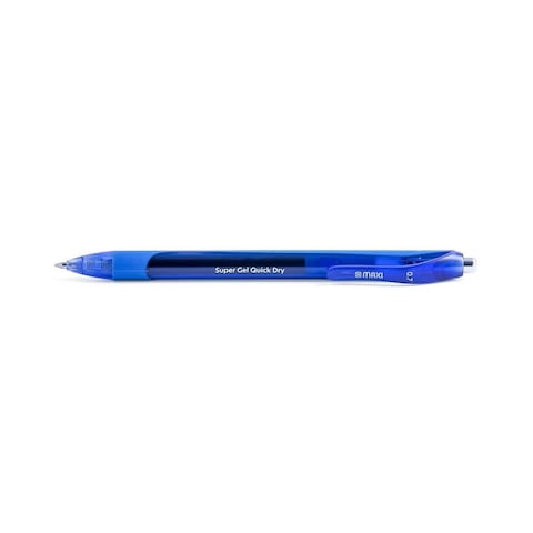 Maxi Super Gel Quick Dry ink Pen Blue 0.7mm 2 PCS