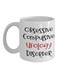 muGGyz Level 3 Coffee Printed Coffee Mug White