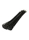 Generic 100-Piece Cable Tie Set Black 4.8x300millimeter