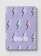 Lowha Spiral Notebook With 60 Sheets And Hard Paper Covers With Aesthetic Thunder Colored Design, For Jotting Notes And Reminders, For Work, University, School