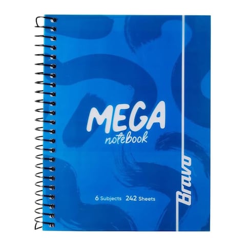 Mega Notebook - Medium - 242 Sheets - Blue