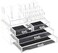 Generic [H14320] Acrylic Jewelry And Cosmetic Storage Display Boxes Organizer Two Pieces Set