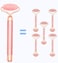 2 in1 Powder crystal jade beauty instrument vibration facial massage electric jade beauty massage stick jade roller