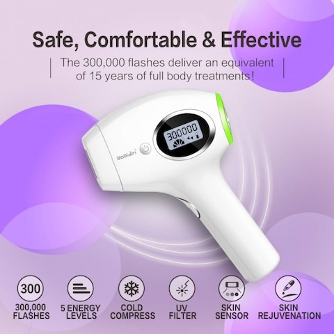 Bosidin Permanent Ipl Hair Removal Device White