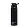 HYDROBREW Stainless Steel Sports Water Bottle - Black, 700ml
