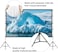 Wownect Projector Screen With Stand, 150 Inch Portable Indoor Outdoor Projection Screen 16:9 HD 4K Wrinkle-Free Outdoor Movies Screen With Carrying Bag