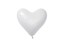Sempertex 50pcs, 12-Inch Heart Latex Balloons, White