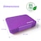 Eazy Kids 6 &amp; 4 Convertible Bento Lunch Box - Glitter Purple