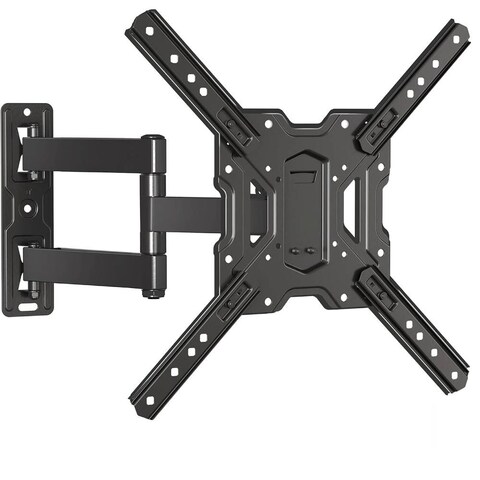 ICS Full Motion TV Mount, Swivel Articulating Tilt TV Wall Mount for 26-55 Inch LED, 4K TVs, Wall Mount TV Bracket, Perfect Center Design