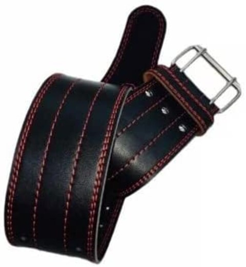 Sky Land Weight Lifting Belt, Heavy Duty Thick Artificial Leather Belt With Adjustable Buckle, Black, Em-9349