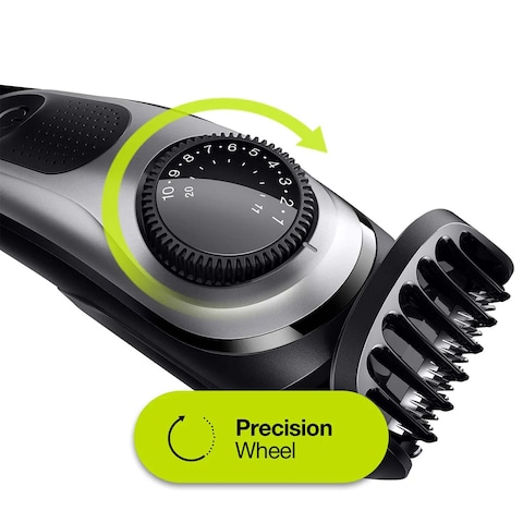 ماكينة تشذيب اللحية براون مع قرص ضبط الدقة وشفرة حلاقة Gillette Fusion5 ProGlide - BT5260