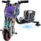 Top Gear Mini Drifting Scooter TG 036 3 Wheel Electric Scooter, Bluetooth, Lights, Speed, Drift Scooter Super High Power Scooter Children Drift Car, Black