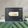 Rubik Large Safe Box A4 Documents Size for Home Office with Key and Pin Code Keypad for Cash Documents Jewelry Passports (38x30x30cm) Black