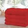 Comfy Set Of 4 Pure Cotton Hand Towel - Red