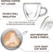 1CHASE&reg; Heart Shaped Double Wall &quot;Love&quot; Printed Glass Mug with Handle for Juice Wine Tea Coffee, Breakfast Cup Cocktail Mug for everyday use, 180 ML ,2Pcs Set.