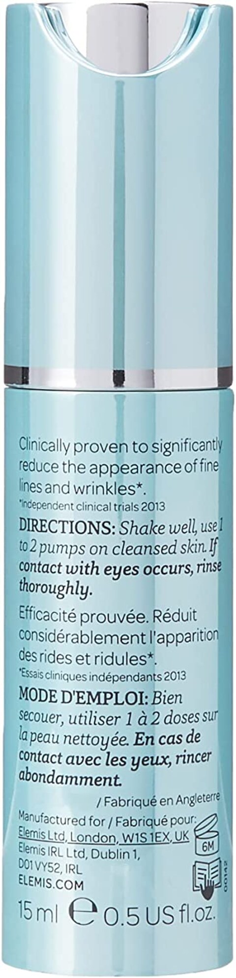Elemis Pro Collagen Super Serum Elixir Anti Wrinkle Concentrate Nourishes, Plumps, And Smoothes The Appearance Of Fine Lines And Wrinkles 15 ml, White, 0.5 Fl Oz (Pack Of 1)