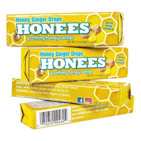 Honees Honey Ginger Candy Cough Drops 45g