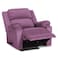 In House Velvet Classic Recliner Chair - Light Purple - AB02