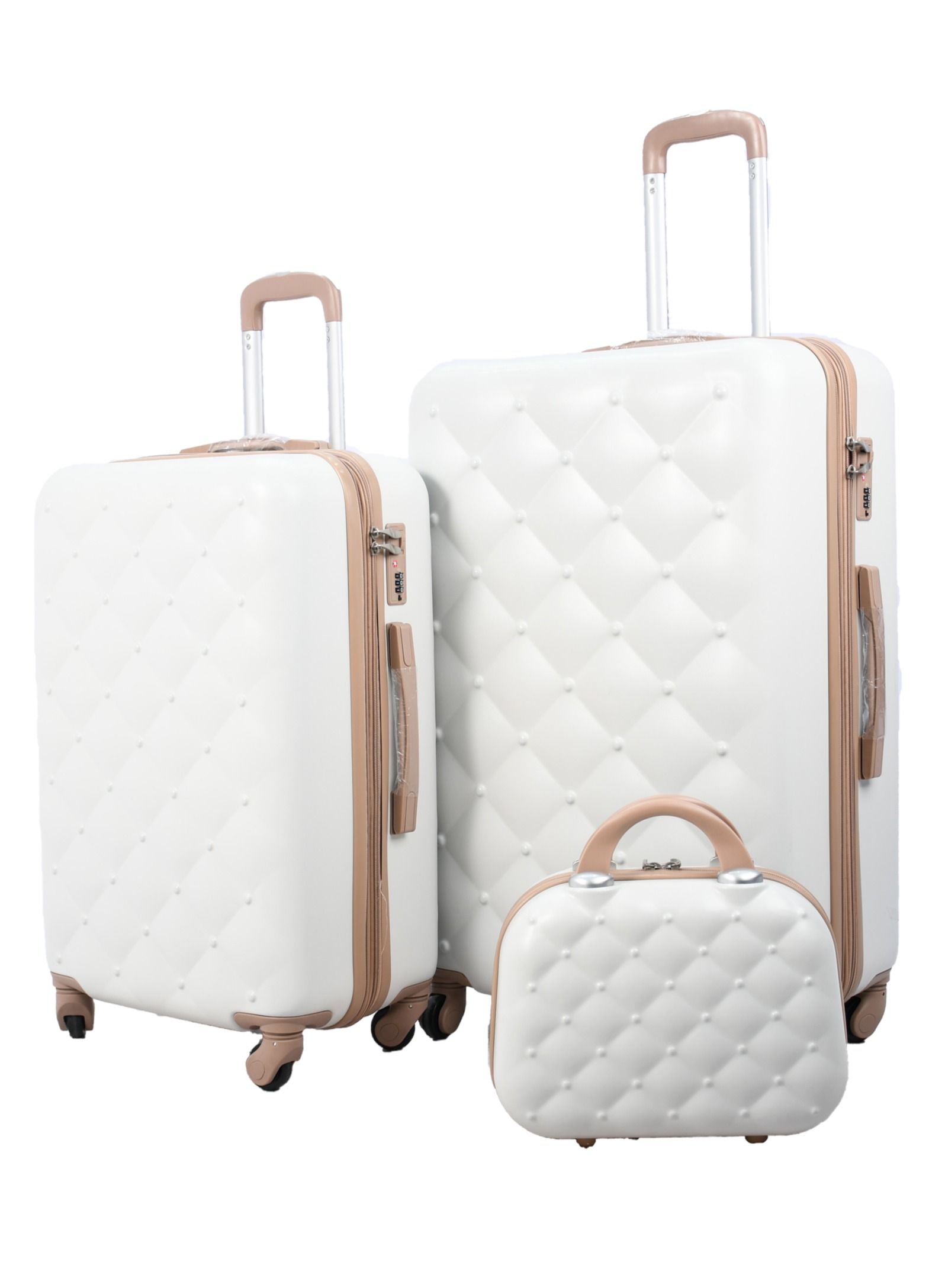 Morano 6-Pieces Morano Luggage Trolley Bags Set (Special Beige Khaki)