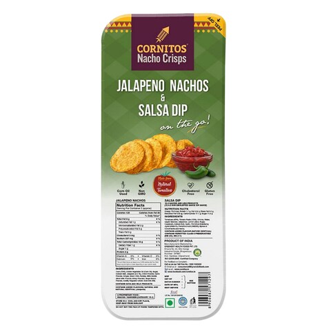 Cornitos Jalapeo Nachos And Salsa Dip Nacho Crisps 70g