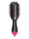 Generic 3-In-1 Electric Hair Blow Dryer Straightening Brush Black/Pink