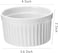 8 Oz Ramekin Bowls,8 PCS Set for Baking and Cooking, Oven Safe Sleek Porcelain White Ramikins for Pudding, Creme Brulee, Custard Cups and Souffle Small instant table tray