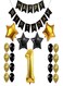Party Time 1Th Birthday Party Decorations Kit - 34Piece/Pack Happy Birthday Foil Balloons, 1 Number Balloon Gold, And Gold Latex Balloons