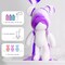 DIY CREATE YOUR OWN UNIQUE ACRYLIC FLUID POURING PAINT MONEY SAVING BEAR (13 inch - 33 cm) COMPLETE SET, Colors: White, Light-Pink, Silver, Light-Blue, Gold, Fun Creative Gift