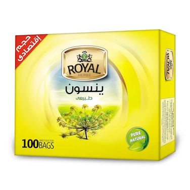 أكياس شاي أعشاب بنكهة اليانسون من رويال أعشاب- 12 كيس