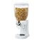 Home White Cereal Dispenser Dry Food countertop Kitchen Tools Storage Container, Dry Food Dispenser