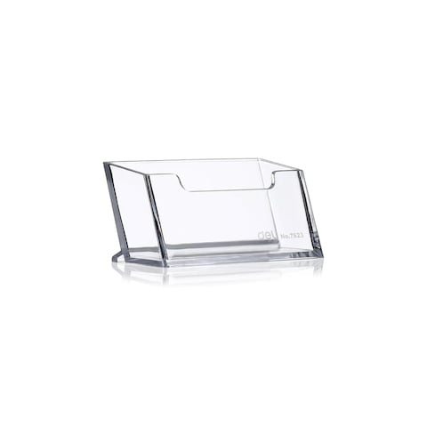 Deli Clear Acrylic Business Card Holder