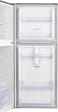 TCL 256 Liters Double Door Top Mount Refrigerator With Super Cool Function, Powerful Interior LED Light And Large Crisper Drawer With Humidity Control - Silver (P256TMS)