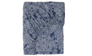 Generic Fitted Sheet, Dark Blue /White90X200cm