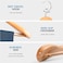6 Pack ZOBER High-Grade Wide Shoulder Wooden Hangers (Natural Wood)