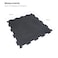 YALLA HomeGym 10MM Black Rubber Heavy-Duty Floor Exercise Mat Rubber Interlocking Floor Tiles 1 Squared Meter (Black)