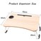 LINGWEI Laptop Table Laptop Desk Lap Tray Computer Desk Study Table Foldable Portable Laptop Bed Table Reading Table computer desk laptop desk Beige