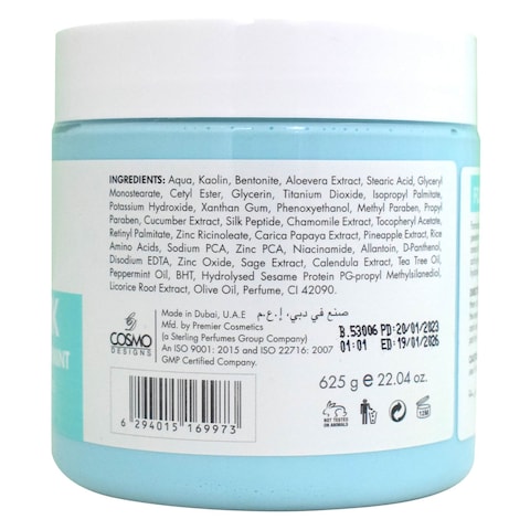 Cosmo Happy Feet Nourishing Foot Mask With Refreshing Peppermint Blue 625g