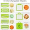Generic Vegetable Cutter Cube Cutter Vegetable Chopper Vegetable Slicer Suitable For Grating Slices 14 In 1 Multifunctional Cutter Cucumber Slicer Fruit Cutter Potato Cutter