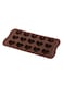 Generic Heart Shape Chocolate Molding Tray Brown 21.3 X 10.5 X 2.3Centimeter