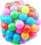 Colorful Soft Plastic Ocean Balls Funny Baby Kid Swim Pit Toy Water Pool Wave Balls (100 PCS)Multicolor