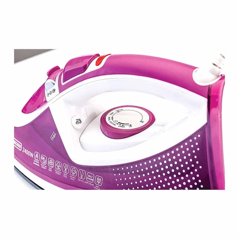 مكواة بخار بلاك اند ديكر 2400 واط - بنفسجي - X2450-B5