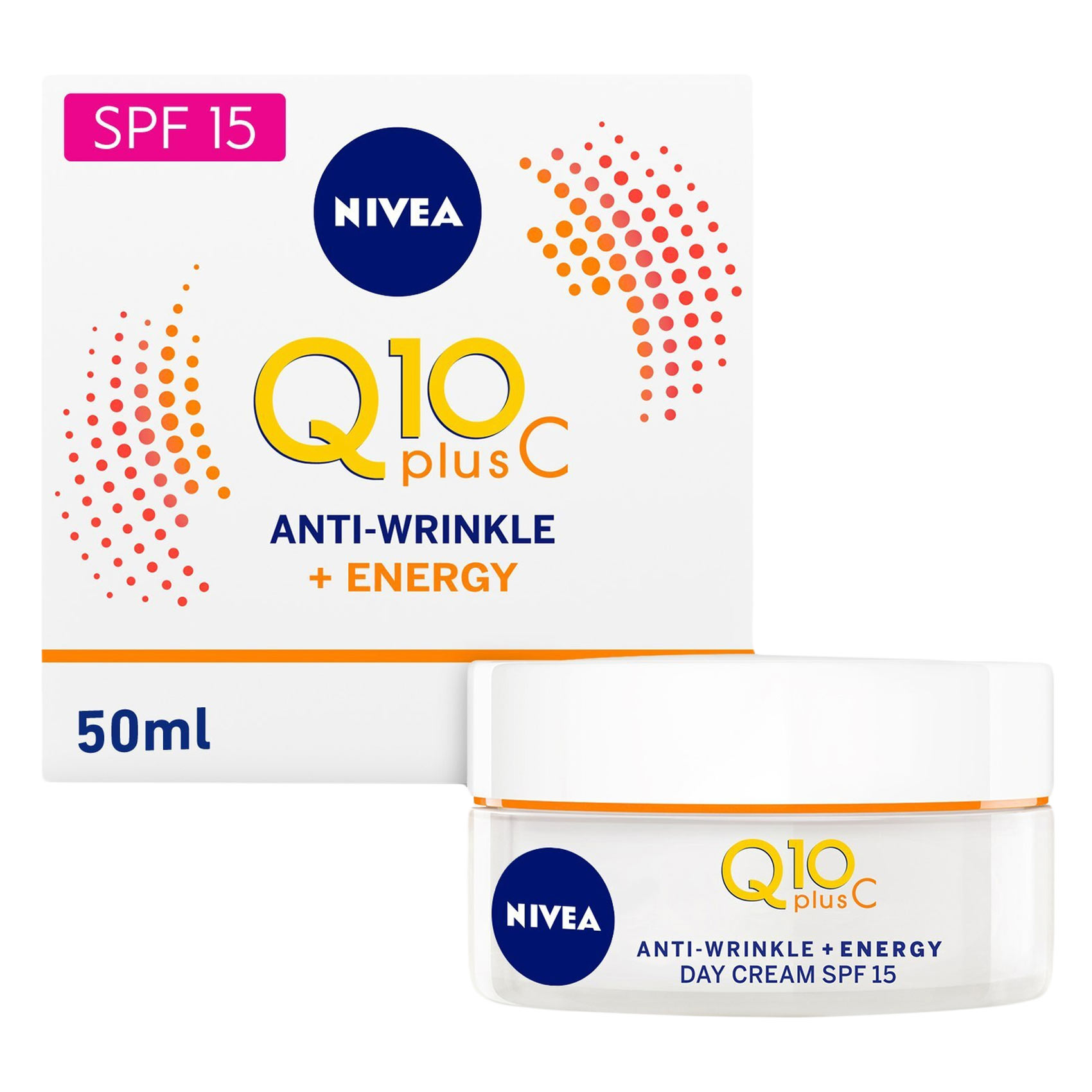 Nivea Q10 Plus C Anti-Wrinkle + Energy Day Face Cream 50ml