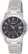 Casio - Watch For Men Quartz , Analog Display And Stainless Steel Strap MTP-V004D-1B