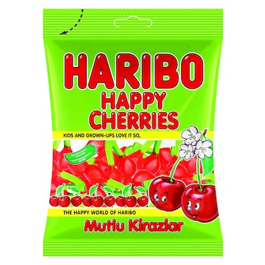 هاريبو حلوي هابي شيري - 65 جم