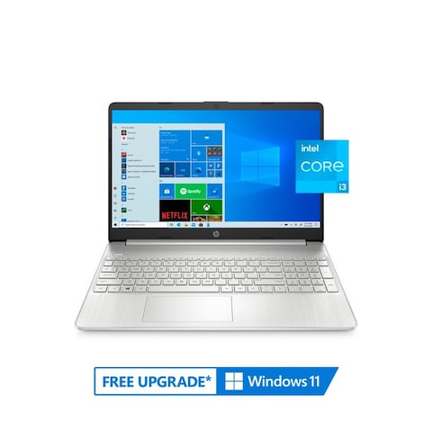 HP 15-DY2091WM Laptop 15.6 HD, Intel Core i3-1115G4, 8GB RAM, 256GB SSD, Intel UHD Graphics, Windows 10 S Home, Natural Silver