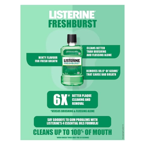 Listerine Mouthwash Freshburst250Ml