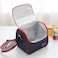 Thermal Ice Cooler Lunch Bag Blue 20x16.5x20centimeter