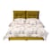 In House Le&oacute;n Velvet Bed Frame - Queen - 200x160 cm - Gold