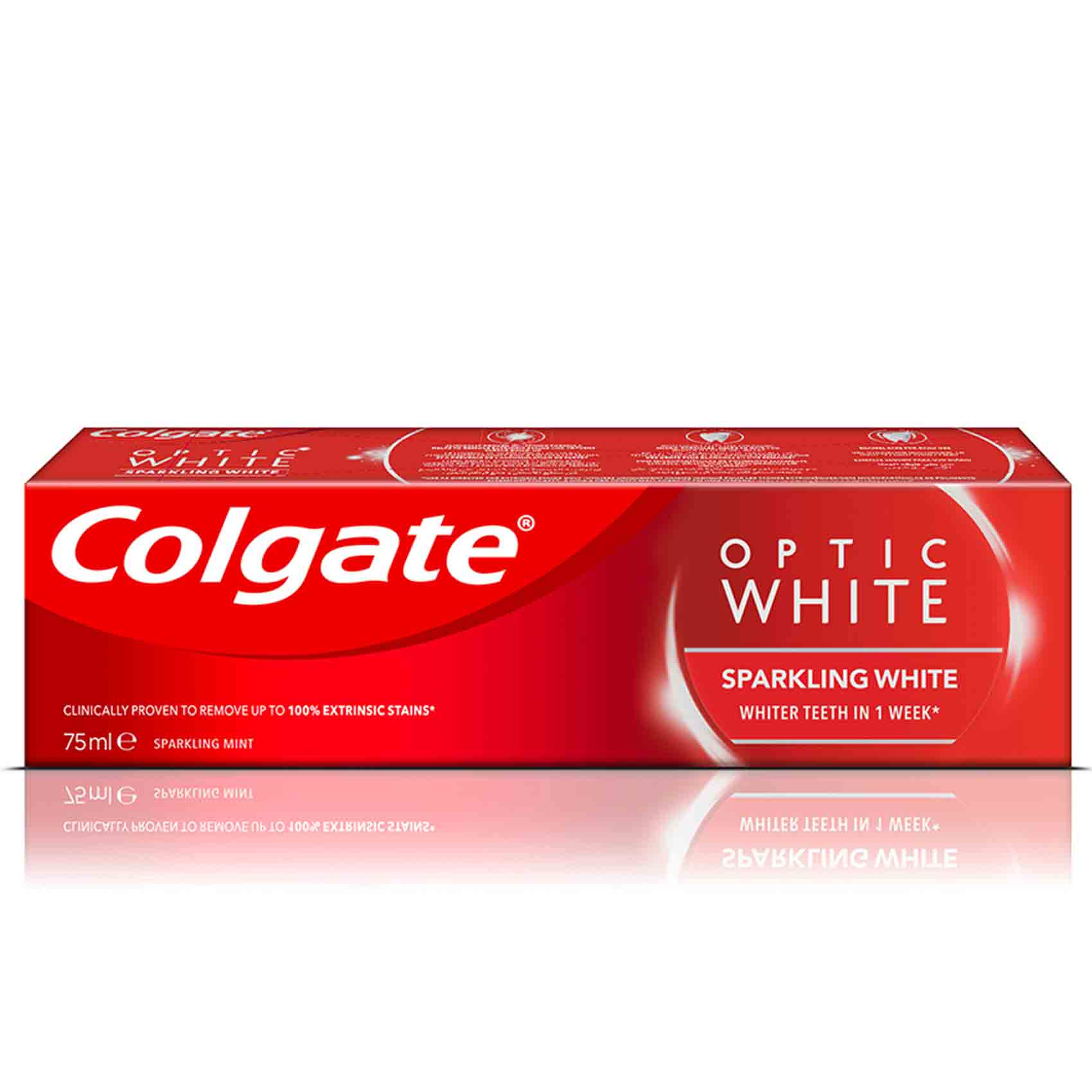 Colgate Toothpaste Optic White Sparkling White 75 Ml product thumbnail 4
